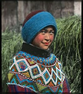 Image of Girl With Beaded Collar